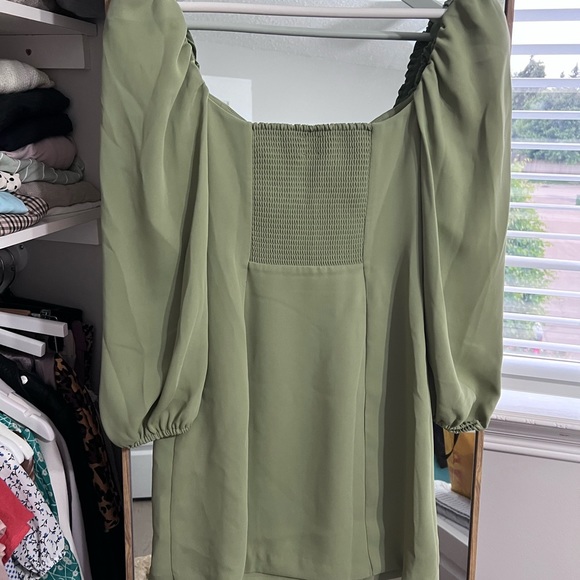 Aritzia Novella Dress Sage Frost - Picture 6 of 9